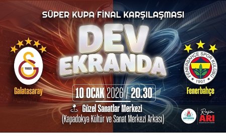 Süper Kupa Coşkusunu Dev Ekranda Seyredeceğiz