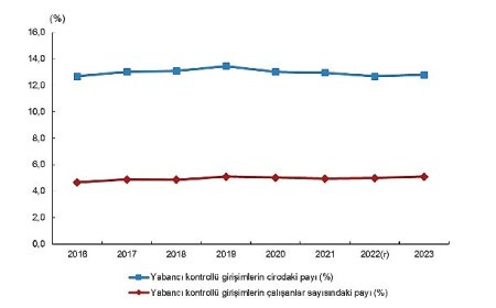 Yabancı Kontrollü Girişim İstatistikleri, 2023