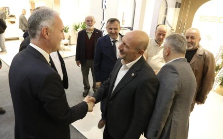 İnegöl’de protokolden Modef Expo’ya ziyaret