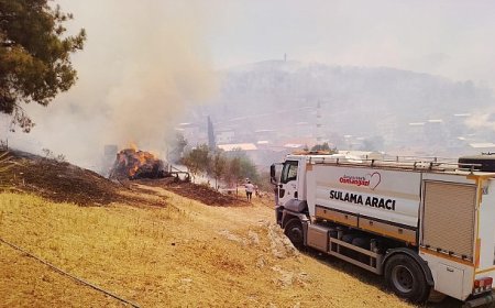 Başkan Aydın İsmetiye’deki yangın bölgesinde