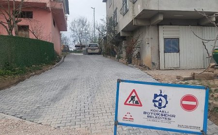 Körfez’in köylerine parke taşı döşeniyor
