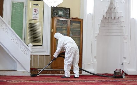 Narlıdere’de İbadethanelere Bayram Temizliği