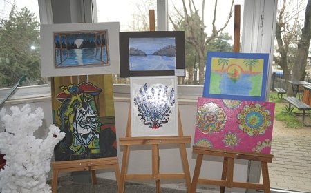 Osmangazili öğrenciler huzurevi sakinleriyle resim yaptı