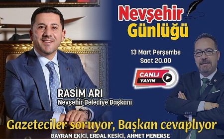 Başkan Rasim Arı, Nevşehir Günlüğü’nün Konuğu Oldu