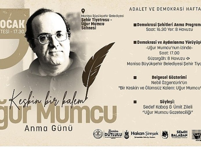 Araştırmacı-Gazeteci Uğur Mumcu Programlarla Anılacak
