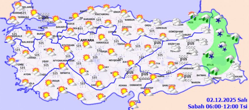 Yurtta bugün hava nasıl olacak? Marmara ve Ege kıyılarında pus ve buzlanma
