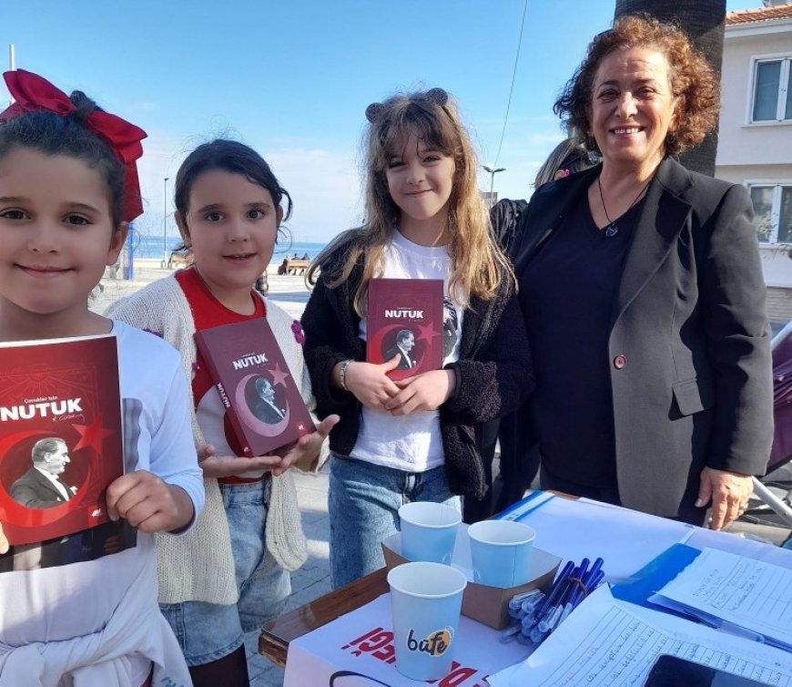 Çocukların Atatürk sevgisine ADD Mudanya’dan Nutuk hediyesi
