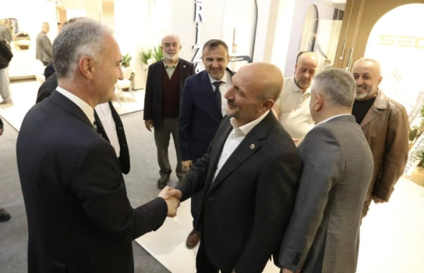 İnegöl’de protokolden Modef Expo’ya ziyaret