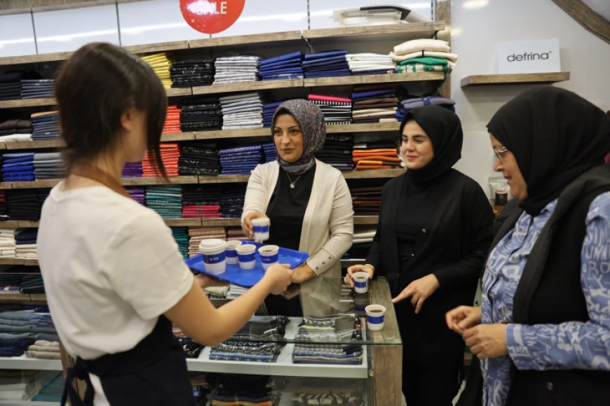 Bursa’da BURFAŞ’tan çarşı esnafına kahve ikramı