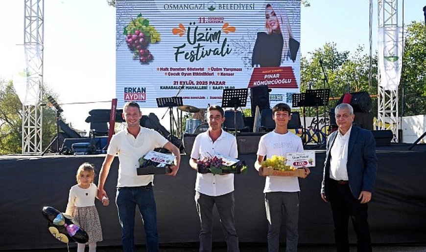 En kaliteli üzümler Osmangazi’de yarıştı