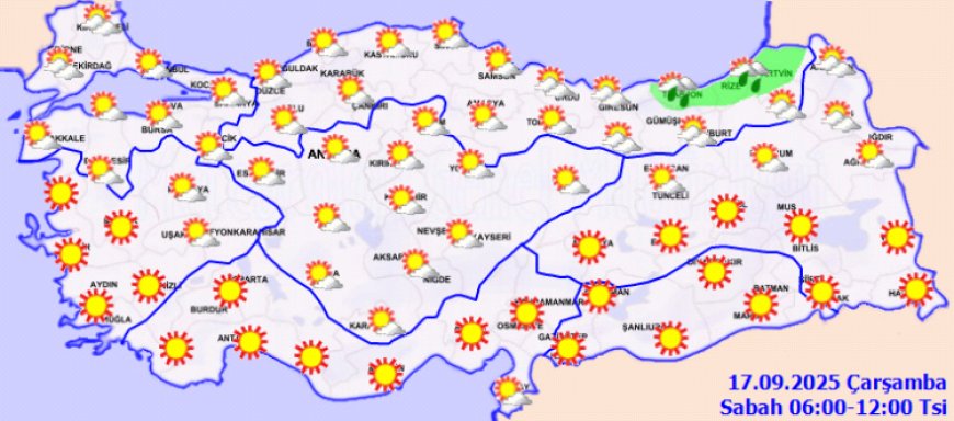 Kuzeyde sağanak, güney ve batıda mevsim normalleri