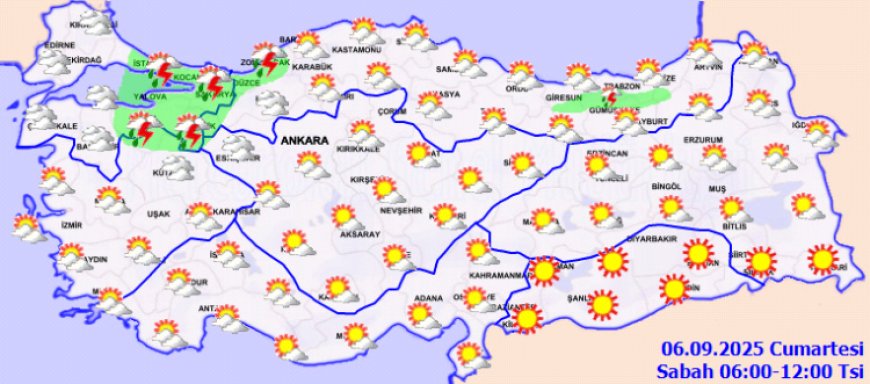 11 ilde kuvvetli yağış alarmı! Sel ve dolu riskine dikkat