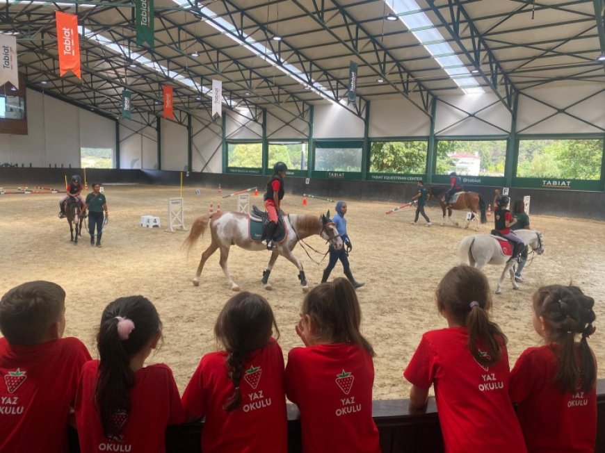 Çilek yaz okulu yüzlerce çocuğa unutulmaz bir tatil yaşattı