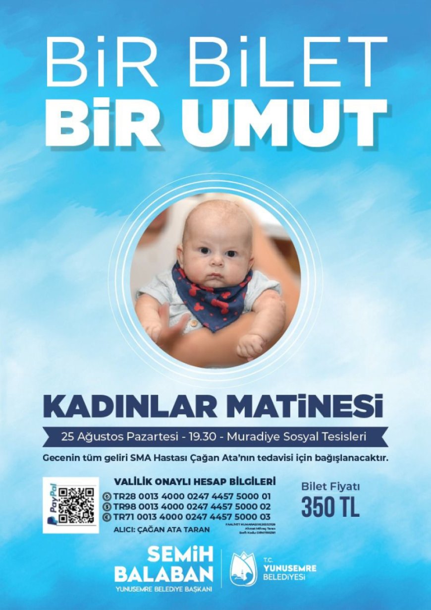 SMA’lı Çağan Ata’ya bir destek de Manisa Yunusemre’den