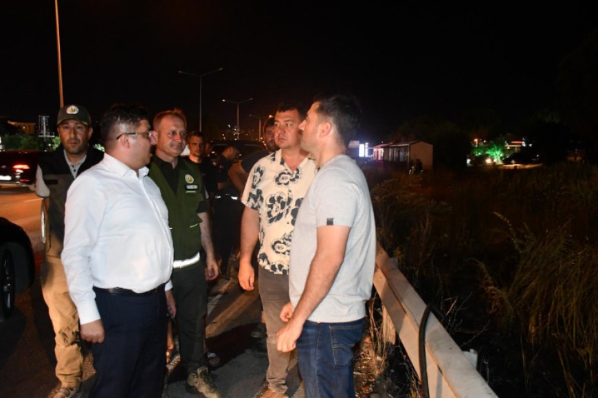 Mudanya Yolu’ndaki yangın kontrol altına alındı! 4 dönüm alan zarar gördü!