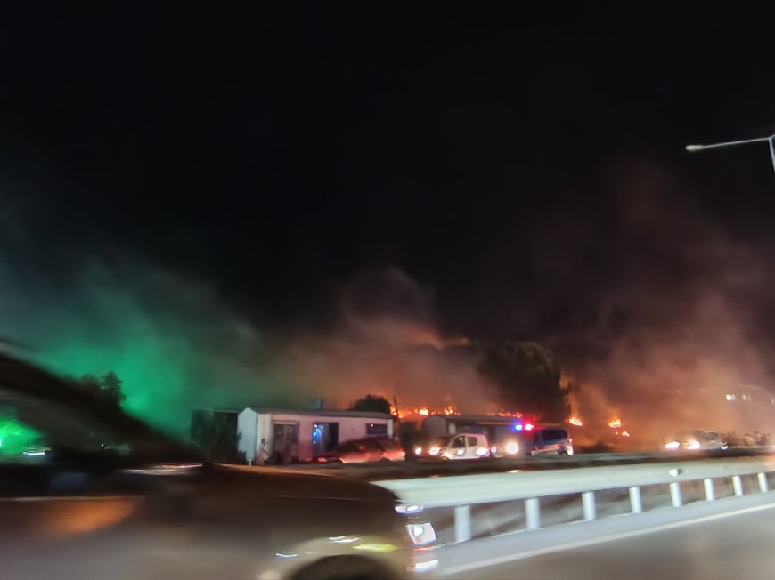 Bursa Mudanya Yolu’nda alevler yükseldi! Çağrışan’da yangın paniği!
