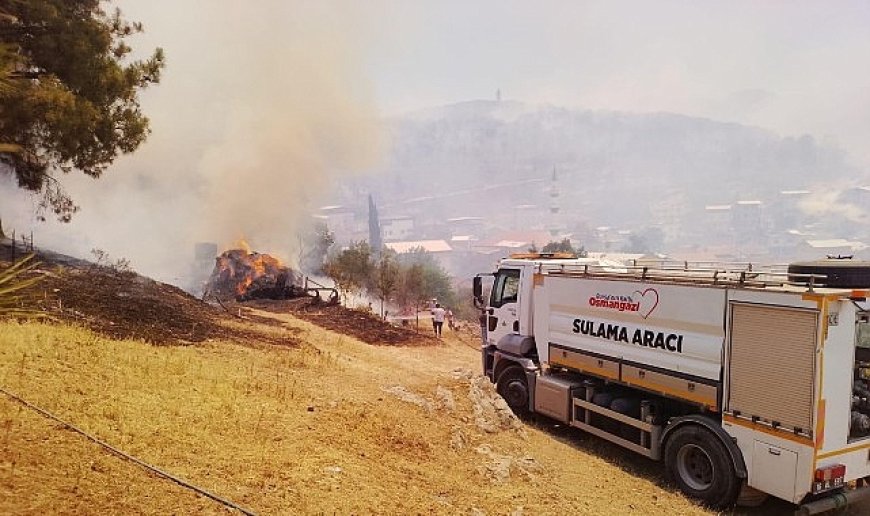 Başkan Aydın İsmetiye’deki yangın bölgesinde