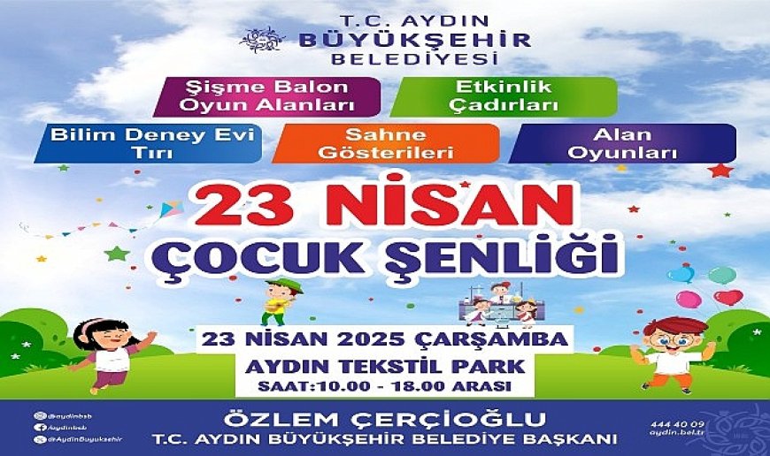 Başkan Çerçioğlu’ndan Çocuklara 23 Nisan Hediyesi