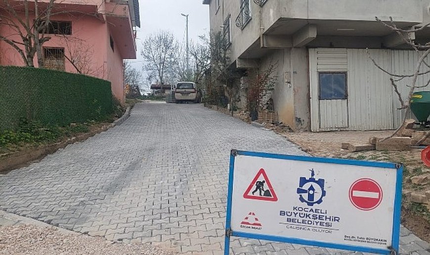 Körfez’in köylerine parke taşı döşeniyor