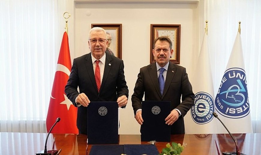 Ege Üniversitesi ile İzmir Cumhuriyet Başsavcılığı arasında iki  protokol imzalandı