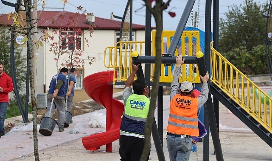 Canik’e Yeni Parklar Estetik Sokaklar