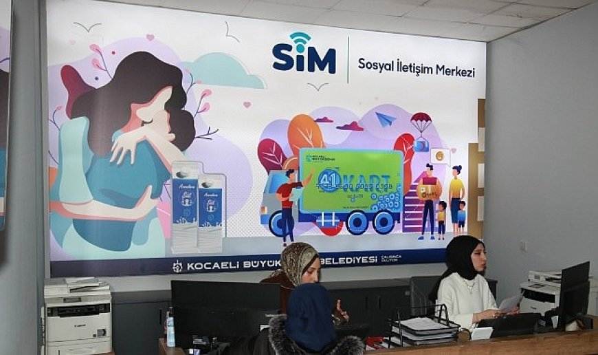 Büyükşehir Belediyesi, 8 farklı ilçede yer alan Sosyal İletişim Merkezleri (SİM)  ile vatandaşın yanında olmaya devam ediyor